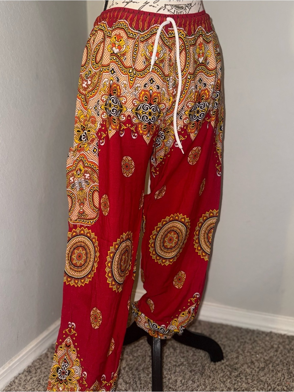 Earthbound Boho Flowy Festival Hippie Pants - Picture 3 of 6